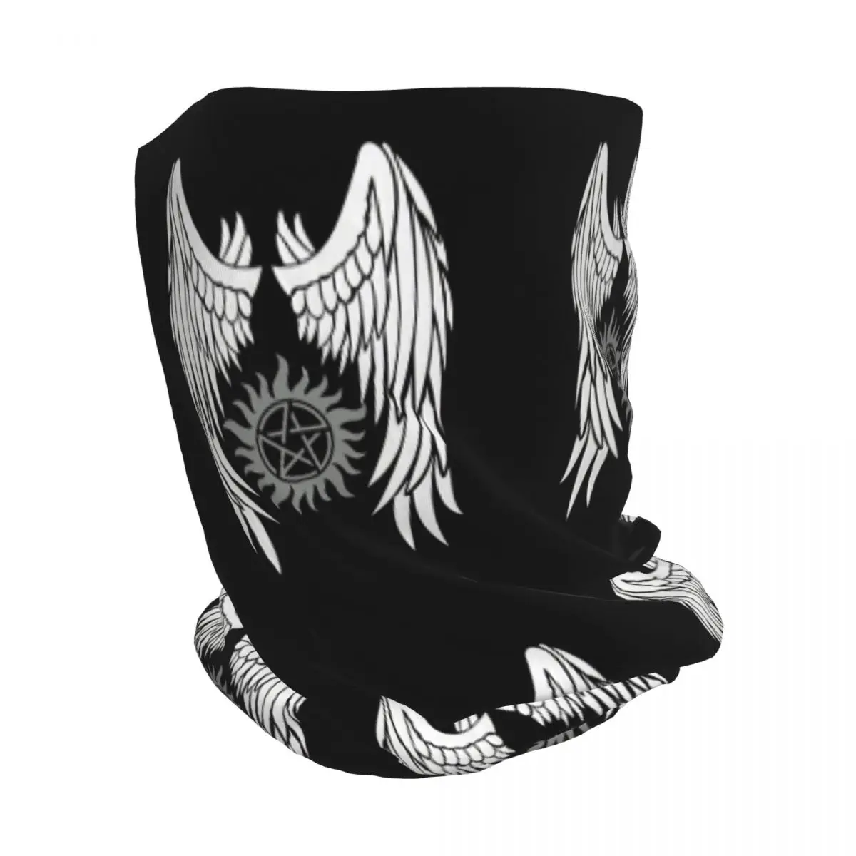 Supernatural Wings And Logo Ba - Knit Beanie Hat Warm ulasan dan harga