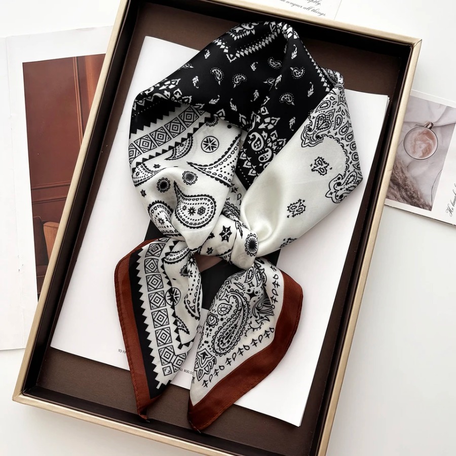2025 Silk Shawl Square Scarf F - Shawl Wrap Winter ulasan dan harga